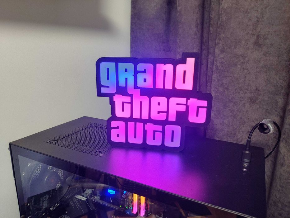 Podświetlany panel logo GTA – sterowanie z aplikacji