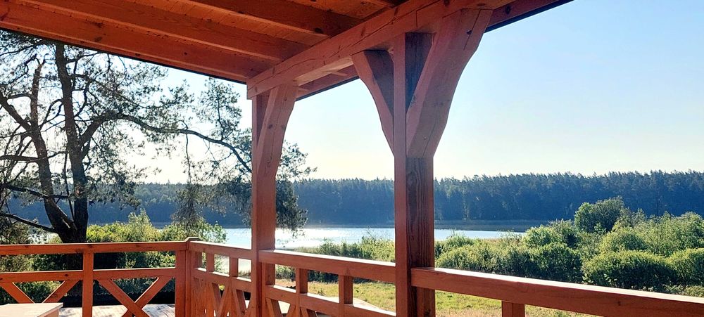 Domek JACUZZI Mazury nad jeziorem ferie wakacje weekend Majówka wolne