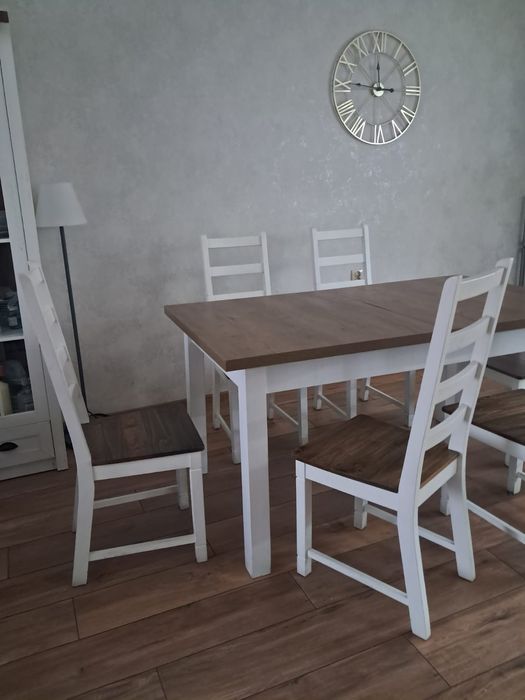 Sprzedam stół i krzesła Jysk Ryslinge rustykalne