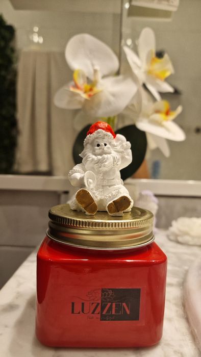 Vela Aromática com tema natalício