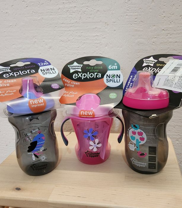 Дитячі пляшечки - непроливайки, поїльники Tommee Tippee