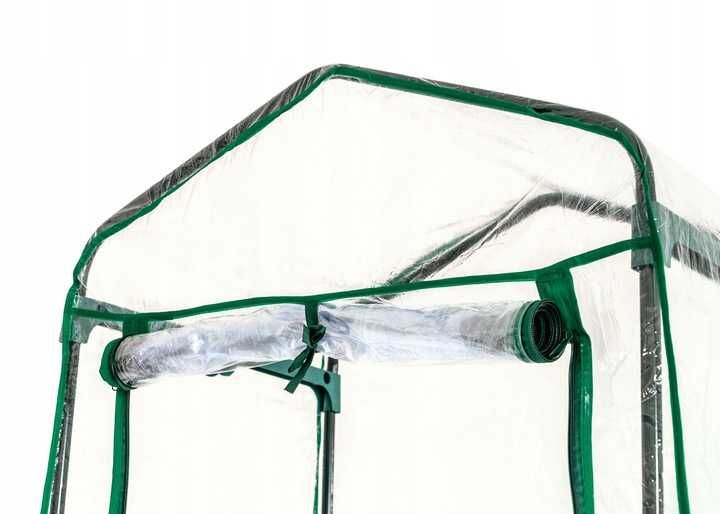 Mini szklarnia balkonowa OGRODOWA 5 PÓŁEK PIONOWA FOLIAK 190x69x50 cm