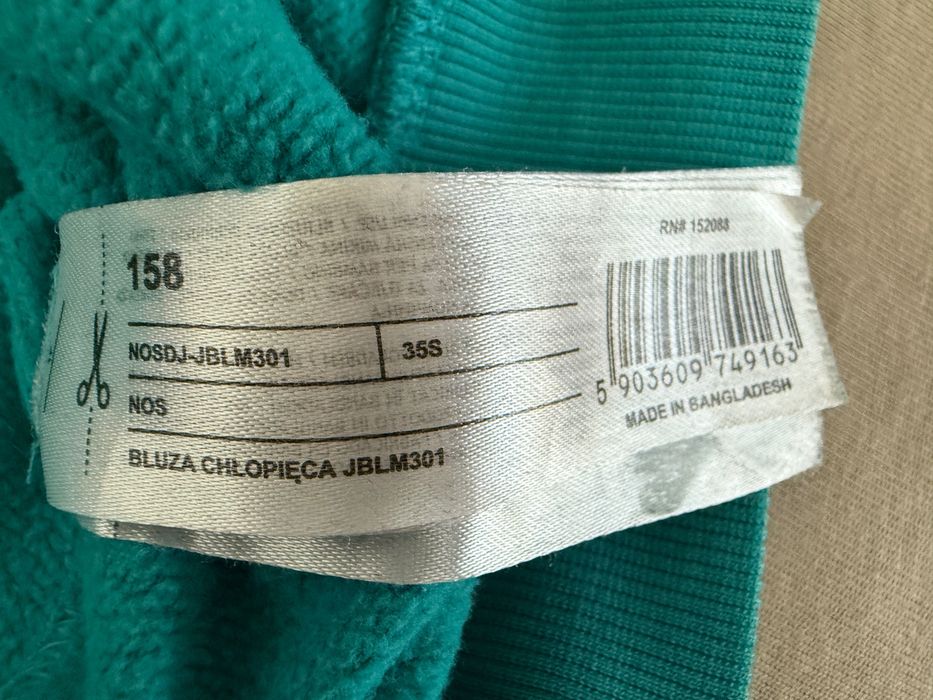 bluza 4 f 158 turkus chłopiec