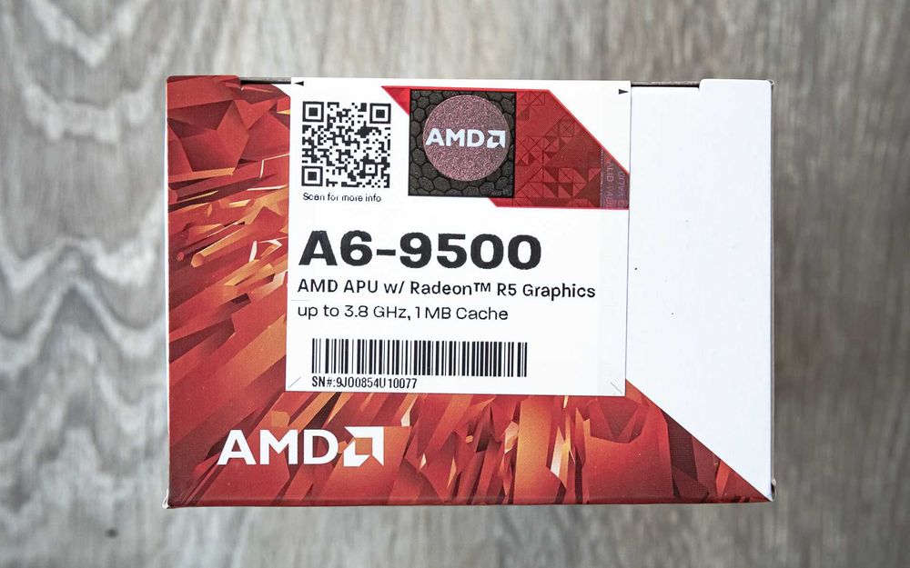AMD A6-9500 APU 3.8 GHz – Socket AM4, New/Sealed64586503256322121