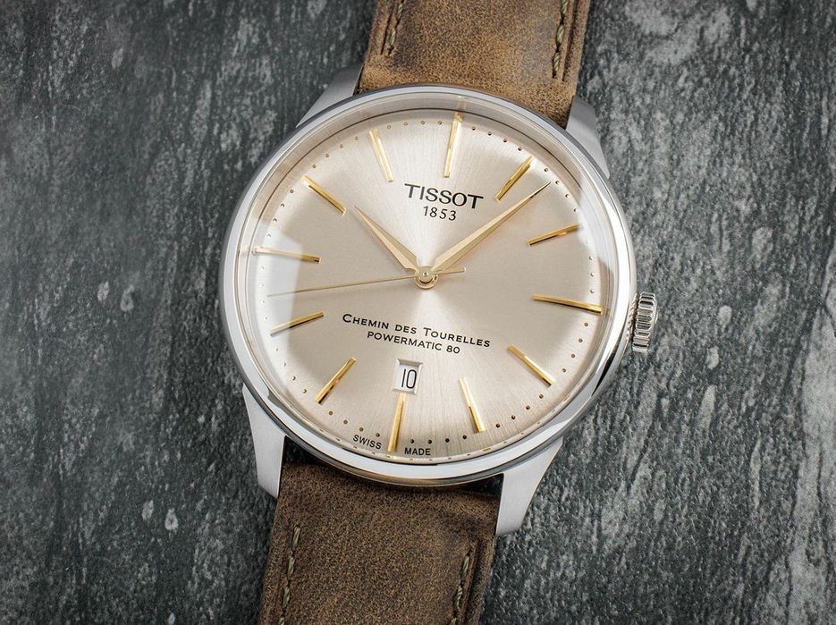Годинник механічний Tissot Chemin des Tourelles Powermatic 80 42 mm T139.407.16.261.00 Swiss Made