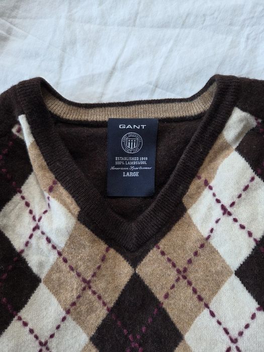 Sweter GANT brązowy