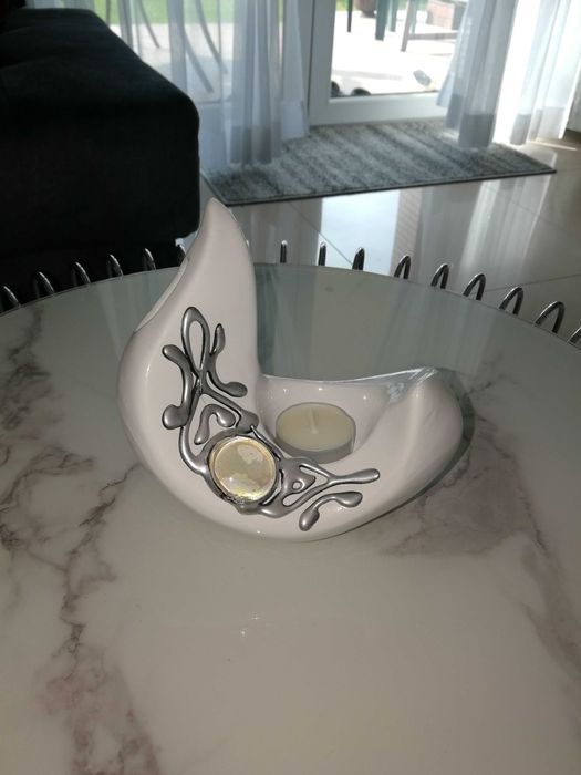 Świecznik że szkła