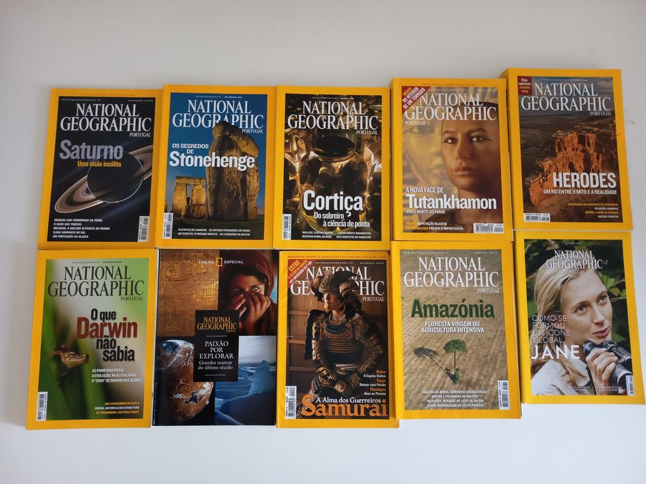 Várias revistas da national geographic