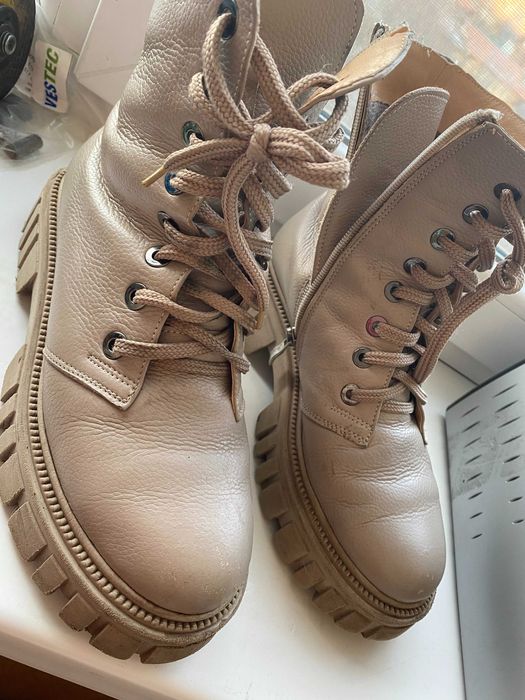 зимние ботинки берцы  кожаные 39р