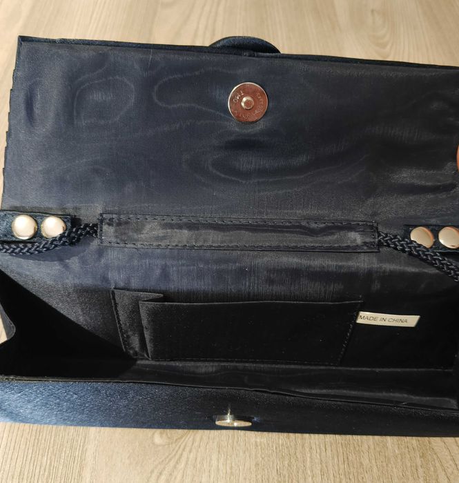 Torebka kopertówka granatowa