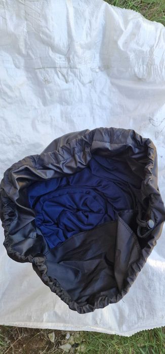 Спальный зимний мешок Киборг 100х210 см синий компрессионным мешком