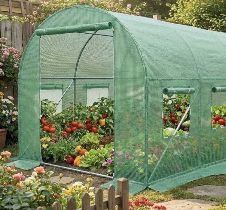 Теплица садова посилена теплиця парник плівка 6 10 18 24 м²‼️ПОЛЬША‼️
