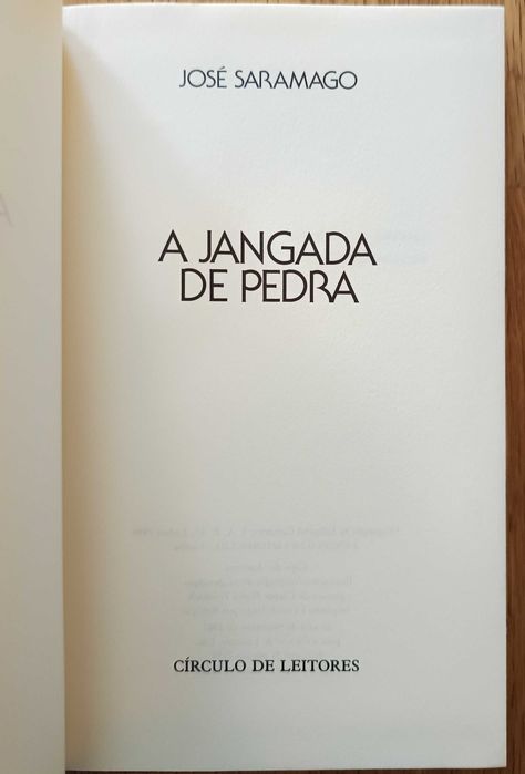 José Saramago - A Jangada de Pedra (portes incluídos)