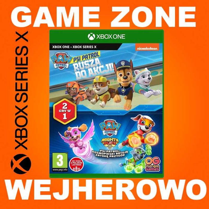Psi Patrol 1 + 2 Xbox One + S + X + Series X = PŁYTA PL = 2 gry