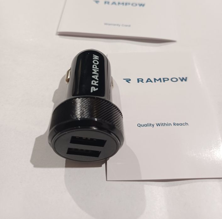 Ładowarka samochodowa marki Rampow 2xUSB 24W