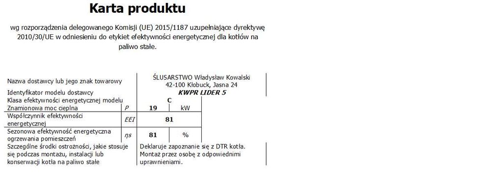 Piec Kocioł Kotły 5 KLASA + ECODESIGN 19 KW PRODUCENT od 150 do 200 m2