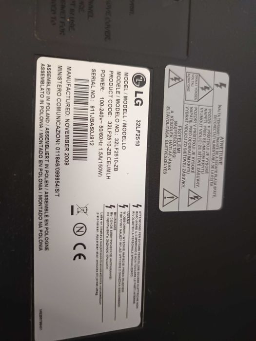 TV LG 40 polegadas - a funcionar