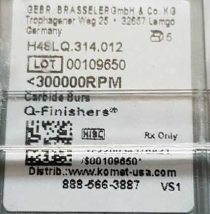Новые  боры Komet Dental, H48LQ.314.012