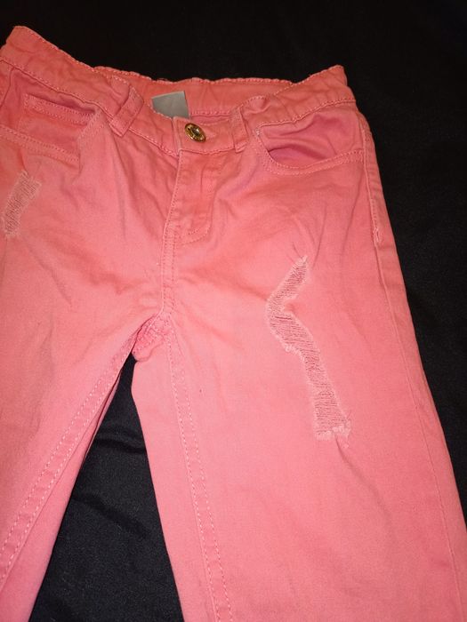 Spodnie dziewczęce r.128