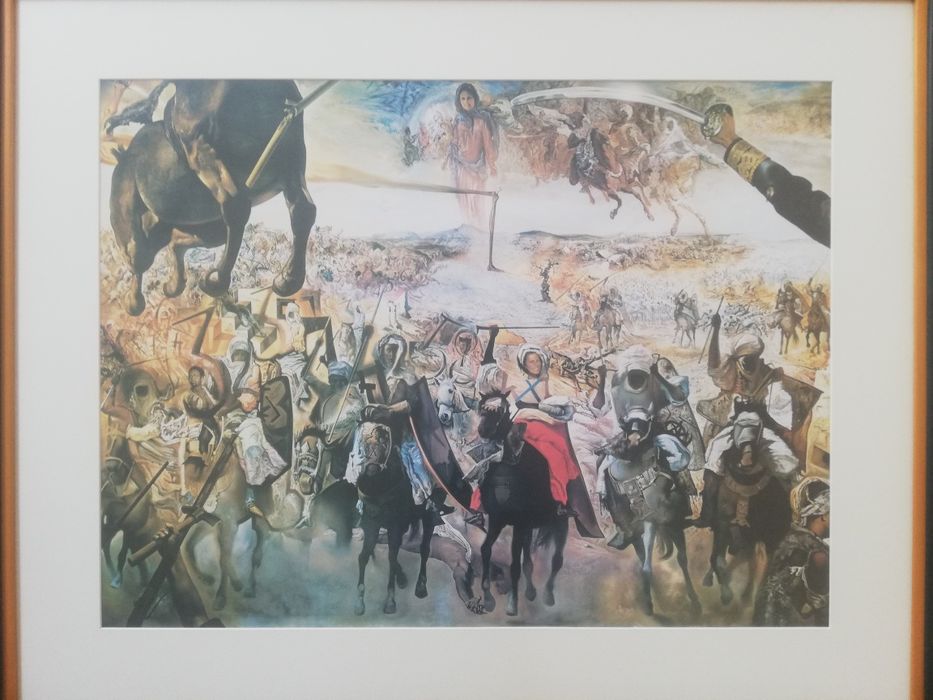 Litografia Salvador Dali com moldura