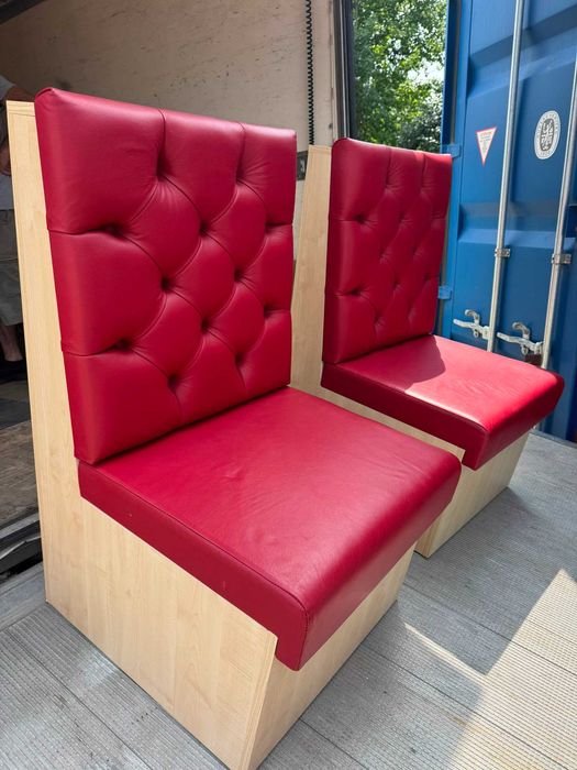 Sofa barowa loża 60x106 czerwona sofy loże kanapa  biuro dom pub bar