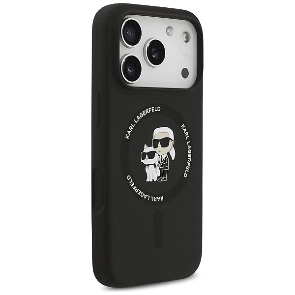 Etui Karl Lagerfeld Silicone Karl&Choupette Ring MagSafe do iPhone 17