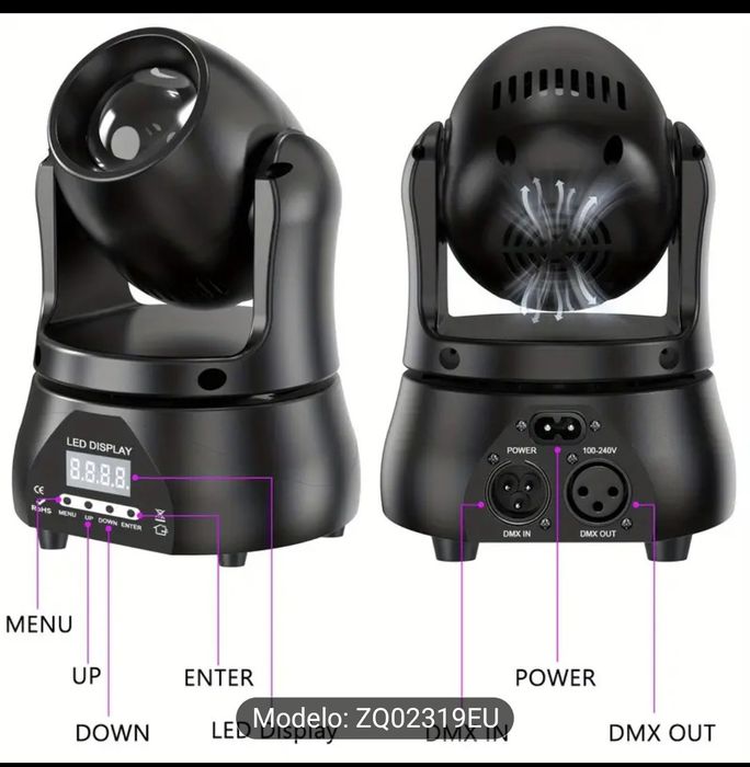 Luz de palco rob inteligente