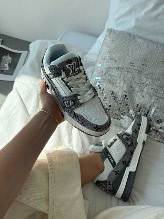 Кросівки Louis Vuitton Trainer Sneaker Grey premium u2