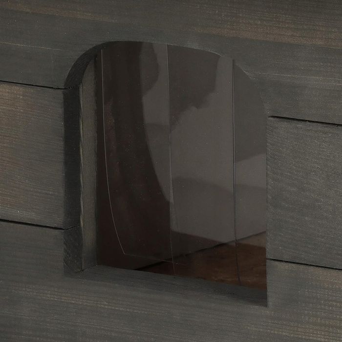 Ocieplana Buda Budka Dla Psa Kota Drewniana + Kurtyna Domek 56x46 Cm