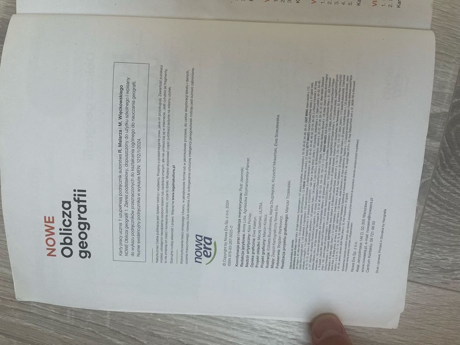 Oblicza Geografii Karty Pracy i Podrecznik
