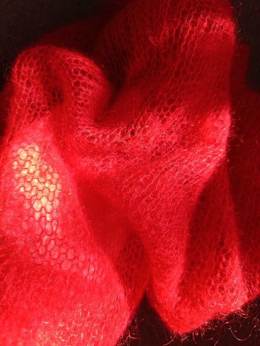 Паутинка из супер кидмохера некрупной вязки