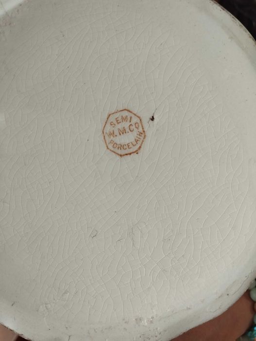 Conjunto Loiça Lavatório Antigo W M Co porcelain