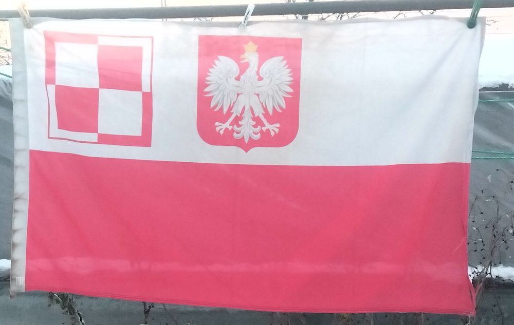 2x Flaga lotnisk wojskowych RP wojsk lotniczych  szachownica