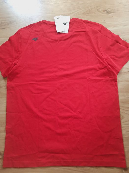 Czerwona markowa koszulka męska  4F różne rozmiary i kolory