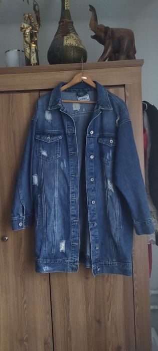 Katana jeansowa rozmiar xl. W stanie idealnym..Super się preztuje