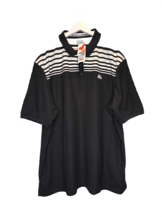 Koszulka Polo Lonsdale Nowa z Metkami Czarna Paski 4XL
