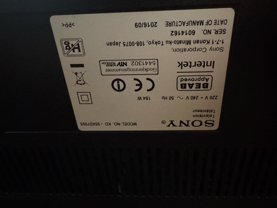 Tv para pecas com ecran partido