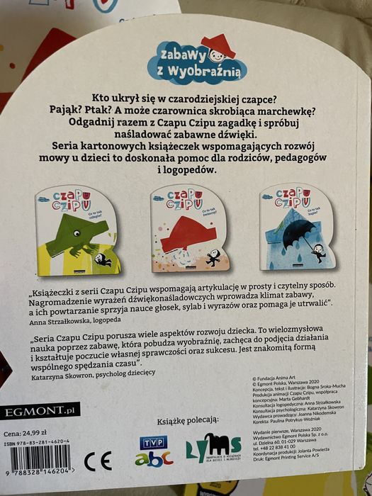 Zestaw logopedyczny Czapu Czipu aktywne czytanie zabawy z wyobraźnią