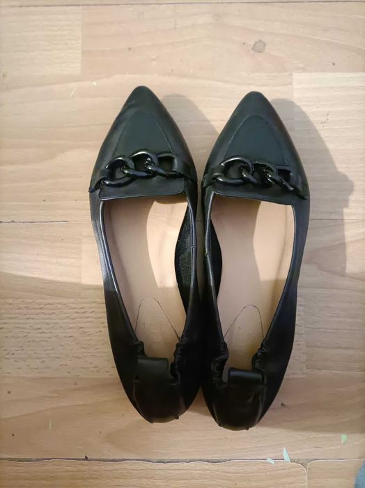 Hegos buty mokasyny czarne 38