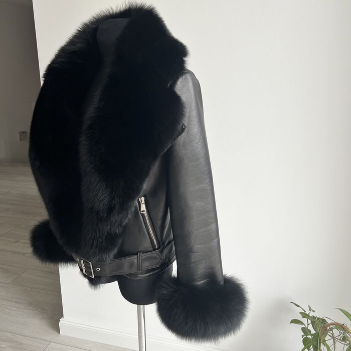 Ramoneska skóra plus duży lis naturalny