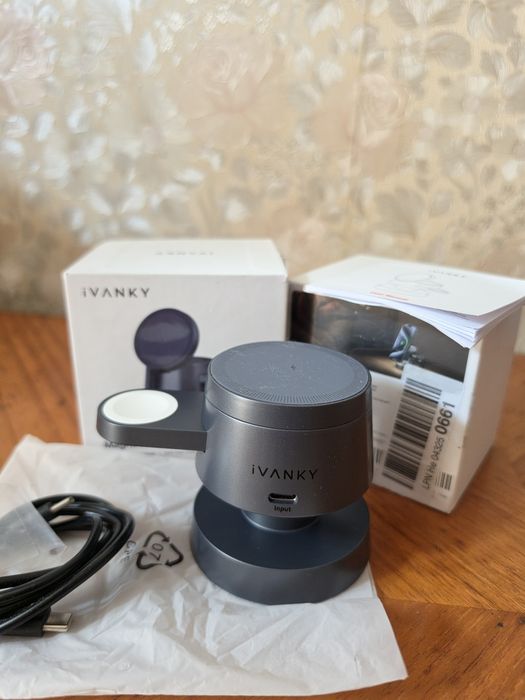 IVANKY Magnetic 3-in-1 Wireless Charger, 15W iPhone — нічик