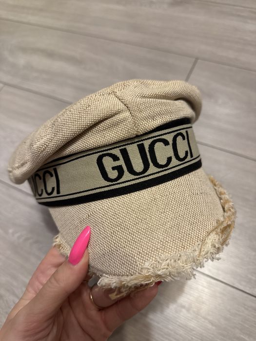 Kaszkiet gucci bezowy