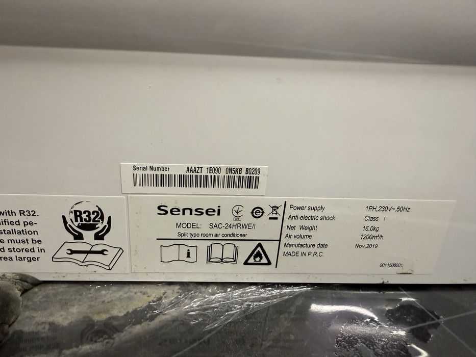 Кондиціонер спліт Sensei SAC-24SKWA/I SAC-18HRWE/I