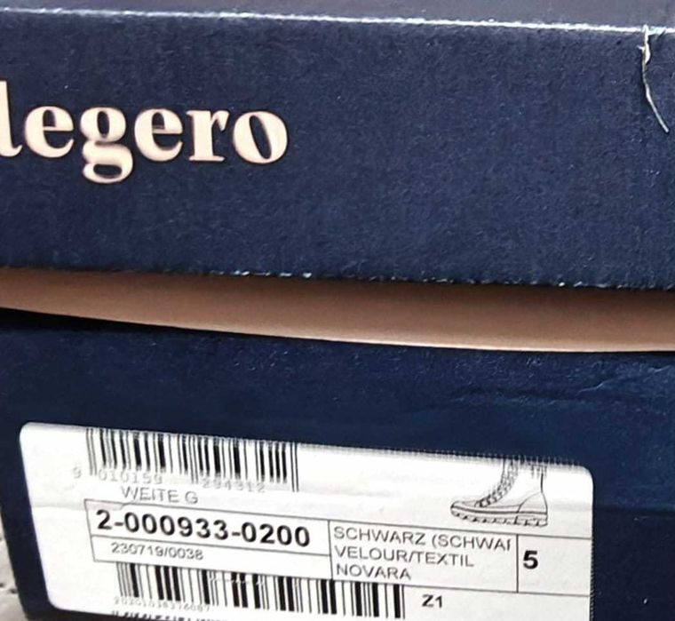 Legero Novara Gore-Tex ciepłe śniegowce damskie czarne r. 38