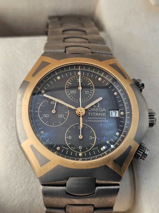 Omega Seamaster Polaris Automatic 18K gold/tytan największy 41 mm full