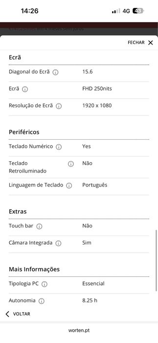 Notebook HP impecavel