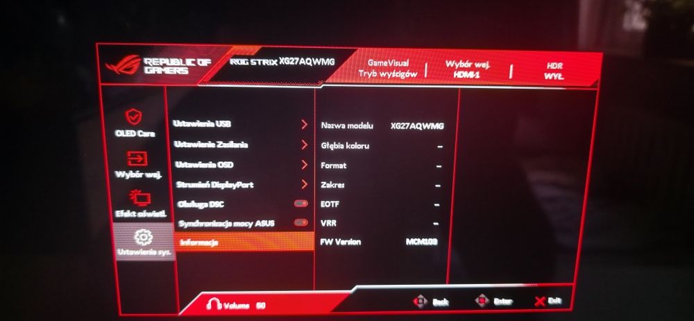 Monitor Asus XG27AQWMG 2K