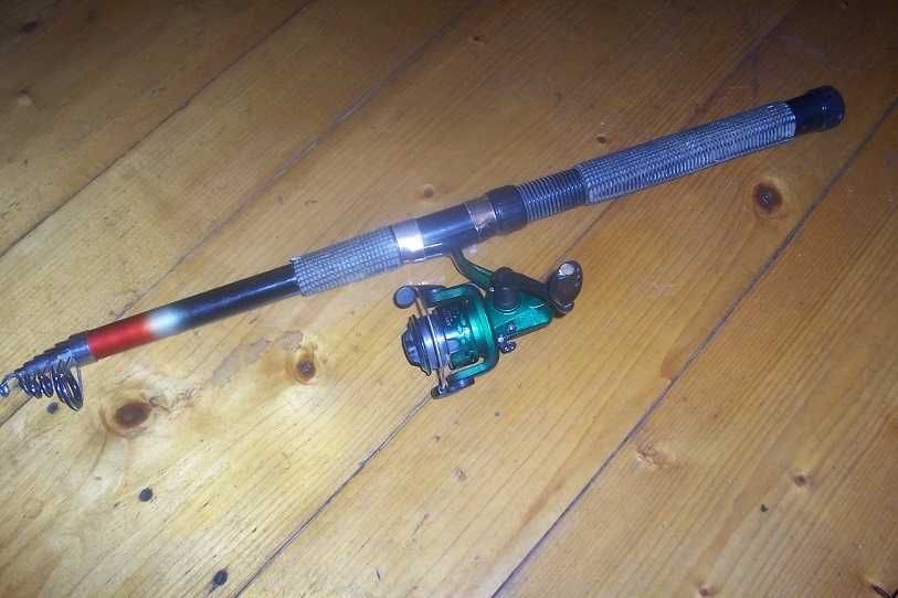 Wędki teleskopowe + kołowrotki  Opis