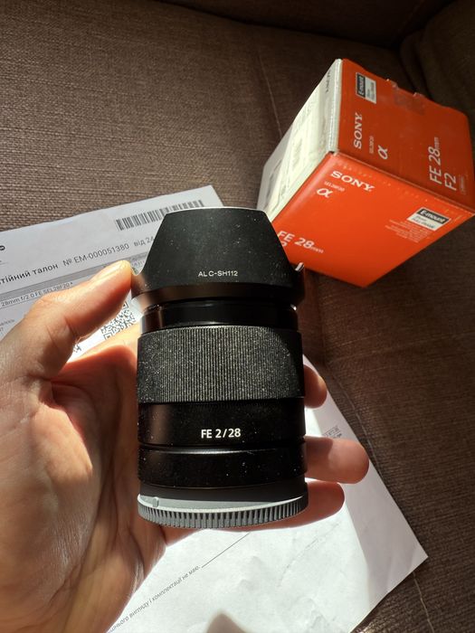 Новый Объектив Sony 28mm f2