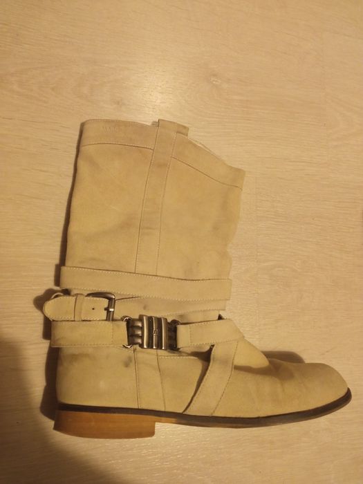 Nabukowe kozaki 39 skóra firmy Marc